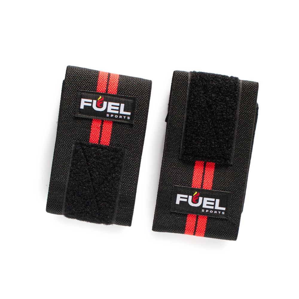 Munhequeira Elástica - Cor: Preta - Listras Vermelhas