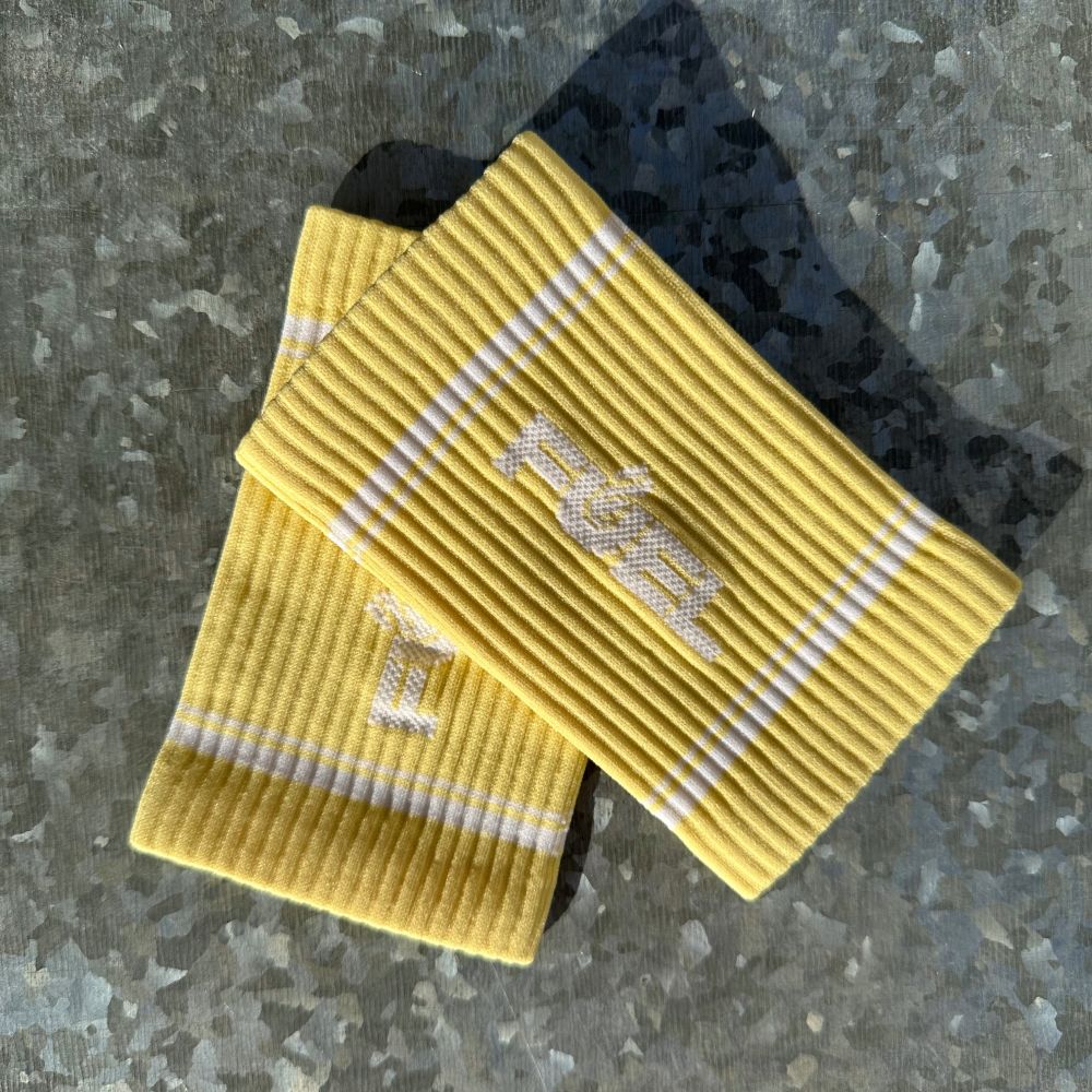 Munhequeira Canelada - Yellow